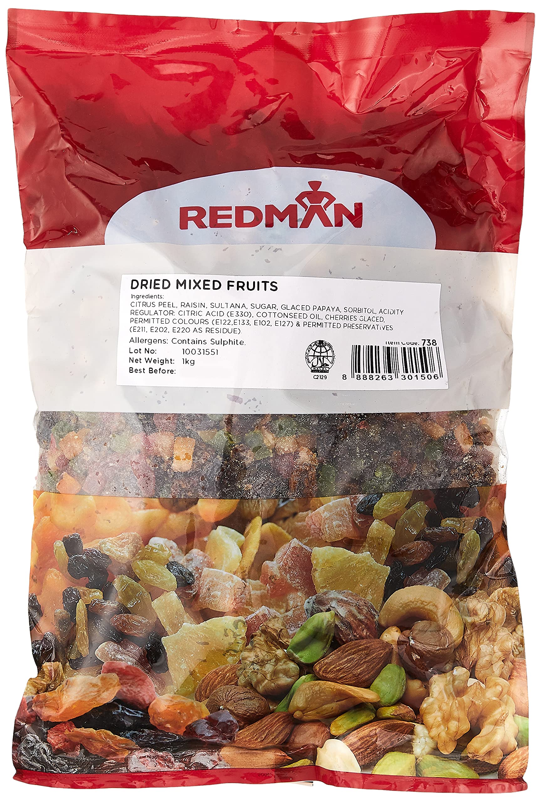 REDMAN Dried Mixed Fruits, 1KG –