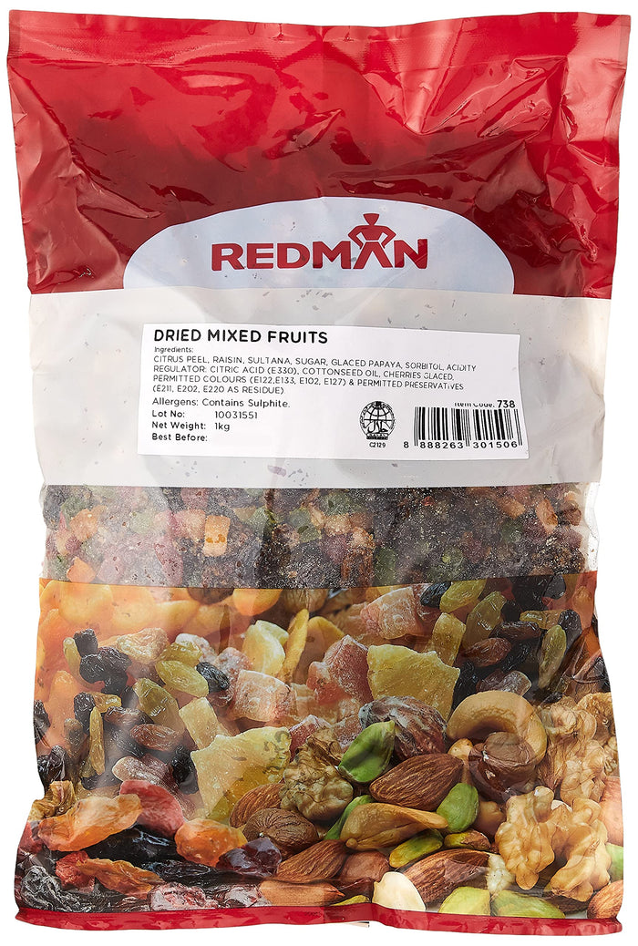 REDMAN Dried Mixed Fruits, 1KG